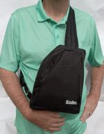 Canvas sling bag (black) - Image 2