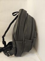 Faux Leather sling bag w/front buckles (black) - Image 8