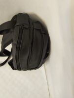 Faux Leather sling bag w/front buckles (black) - Image 10