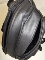 Faux Leather sling bag w/front buckles (black) - Image 11