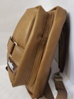 Faux leather sling bag with buckles - Image 8