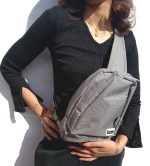 Canvas Sling Bag (grey) - Image 2