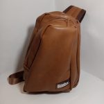 Faux leather sling bag (brown)