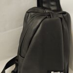 Faux Leather sling bag (black)
