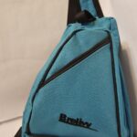 Canvas sling bag (Teal and Black)