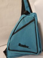 Canvas sling bag (Teal and Black)