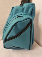 Canvas sling bag (Teal and Black) - Image 7