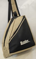 Canvas sling bag (black and tan) - Image 2