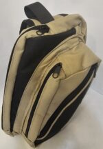 Canvas sling bag (black and tan) - Image 4