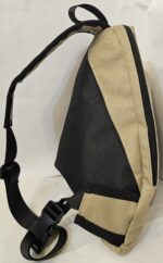 Canvas sling bag (black and tan) - Image 6