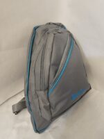 Canvas sling bag (Grey and Teal) - Image 4
