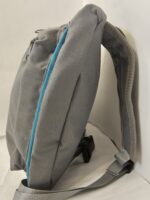 Canvas sling bag (Grey and Teal) - Image 8