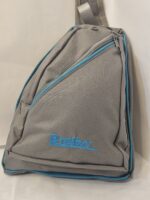 Canvas sling bag (Grey and Teal) - Image 5