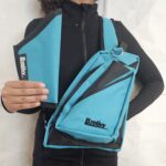 Conceal Carry Canvas Sling Bag (teal and black)
