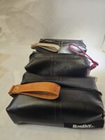 Toiletry Bag (black and orange, brown) - Image 4