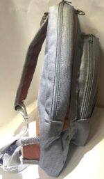 Conceal Carry Canvas sling bag (burnt orange and Grey) - Image 5
