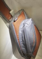 Conceal Carry Canvas sling bag (burnt orange and Grey) - Image 7