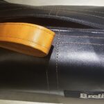 Toiletry Bag (black and orange, brown)