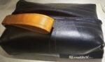 Toiletry Bag (black and orange, brown)