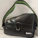 Vegan Leather Handbag (black with lime green)