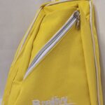 Canvas Sling Bag for Women (yellow and white)