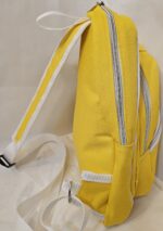 Canvas Sling Bag for Women (yellow and white) - Image 4
