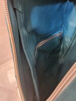 Canvas Sling Bag with foldable cane straps (teal and white) - Image 4