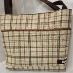 Pattern Cotton Shoulder Bags for Women (Brown)