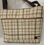 Pattern Cotton Shoulder Bags for Women (Brown)