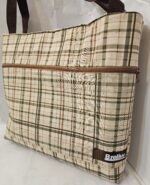 Pattern Cotton Shoulder Bags for Women (Brown) - Image 4